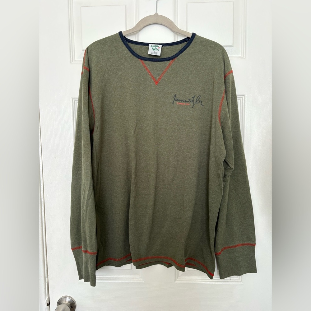 RARE James Taylor LS shirt 2001 tour merch